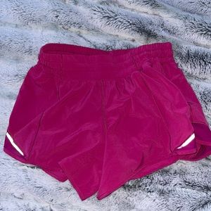 pink lulu shorts size 4 tall